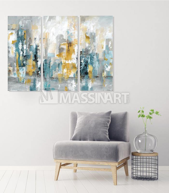 Acropolis - Tableau triptyque moderne - Massinart.ma  décoration murale au Maroc